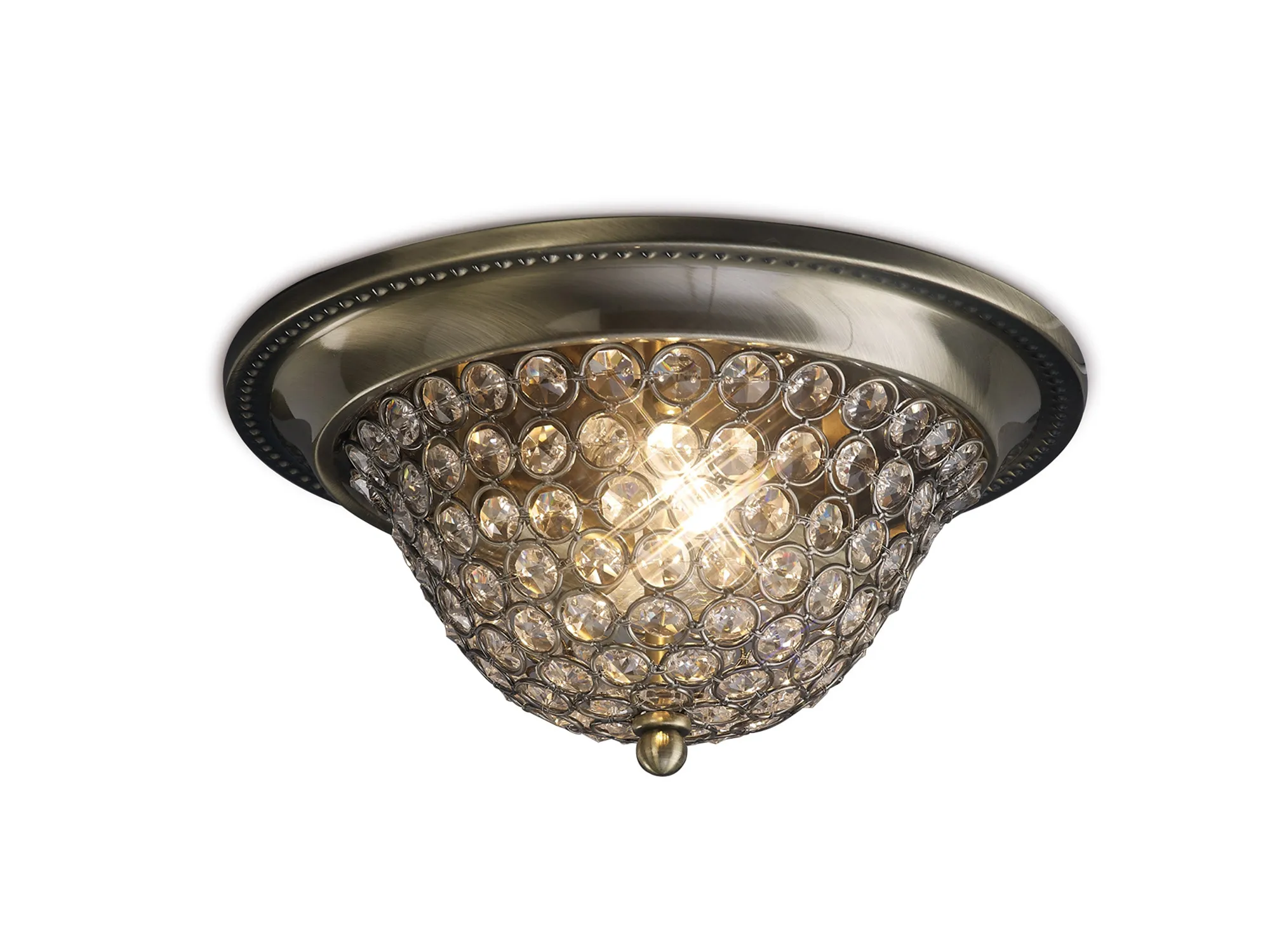 Paloma Crystal Ceiling Lights Diyas Flush Crystal Fittings